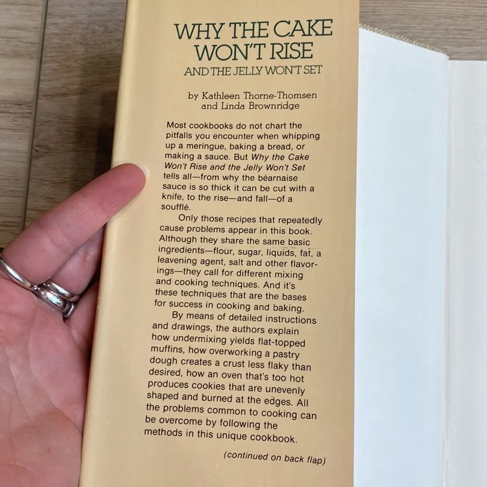 1st Ed. 79’ Why The Cake Won’t‎ Rise Cookbook